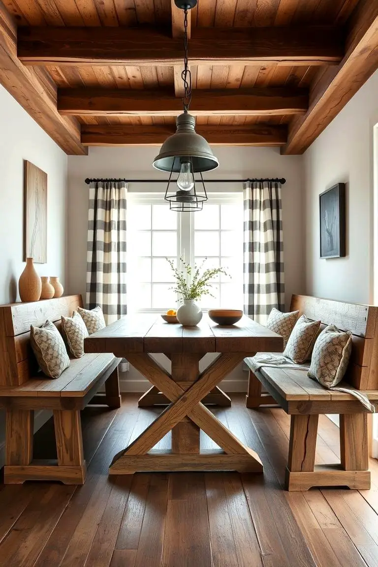 Rustic Farmhouse Breakfast Nook