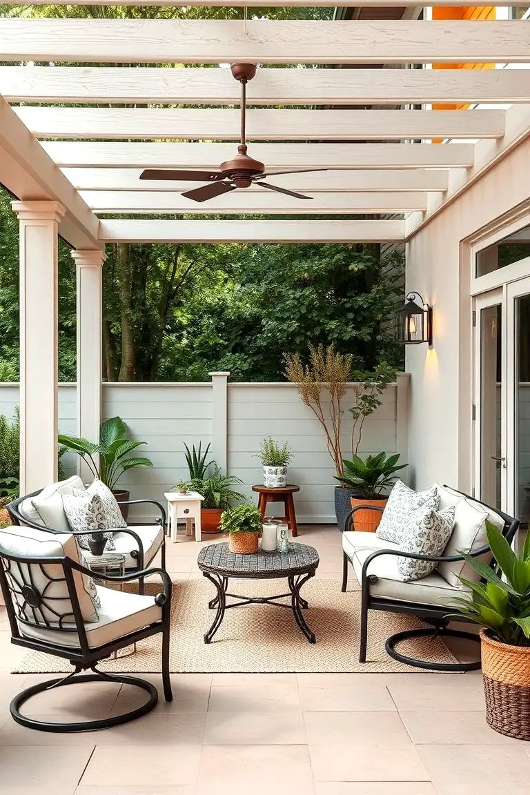 Pastel Outdoor Patio