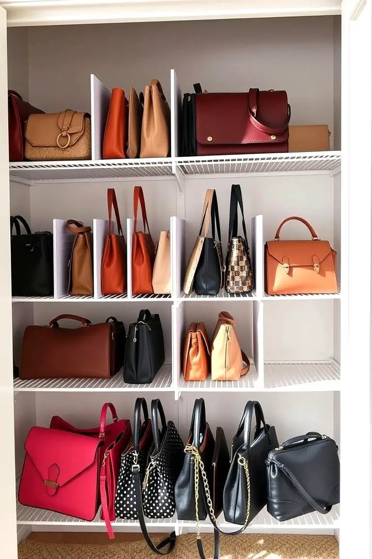 Closet Shelving with Dividers