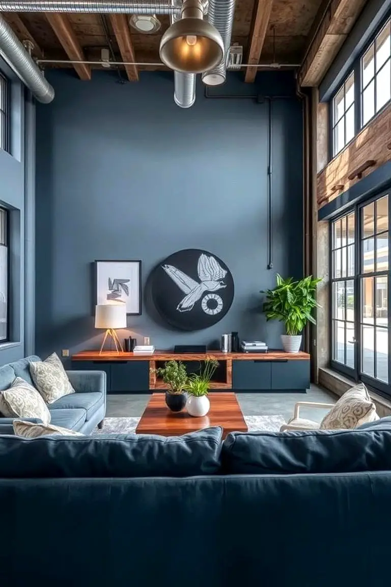 Urban Loft: Industrial Blue-gray Vibes