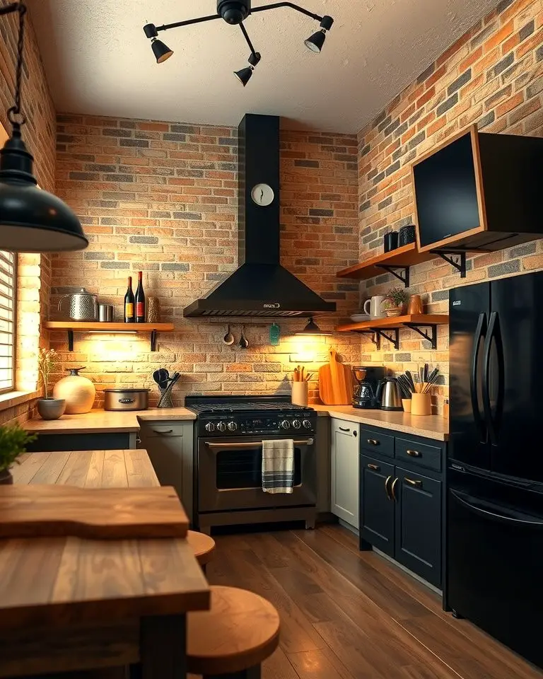 Rustic Charm with Brick Walls