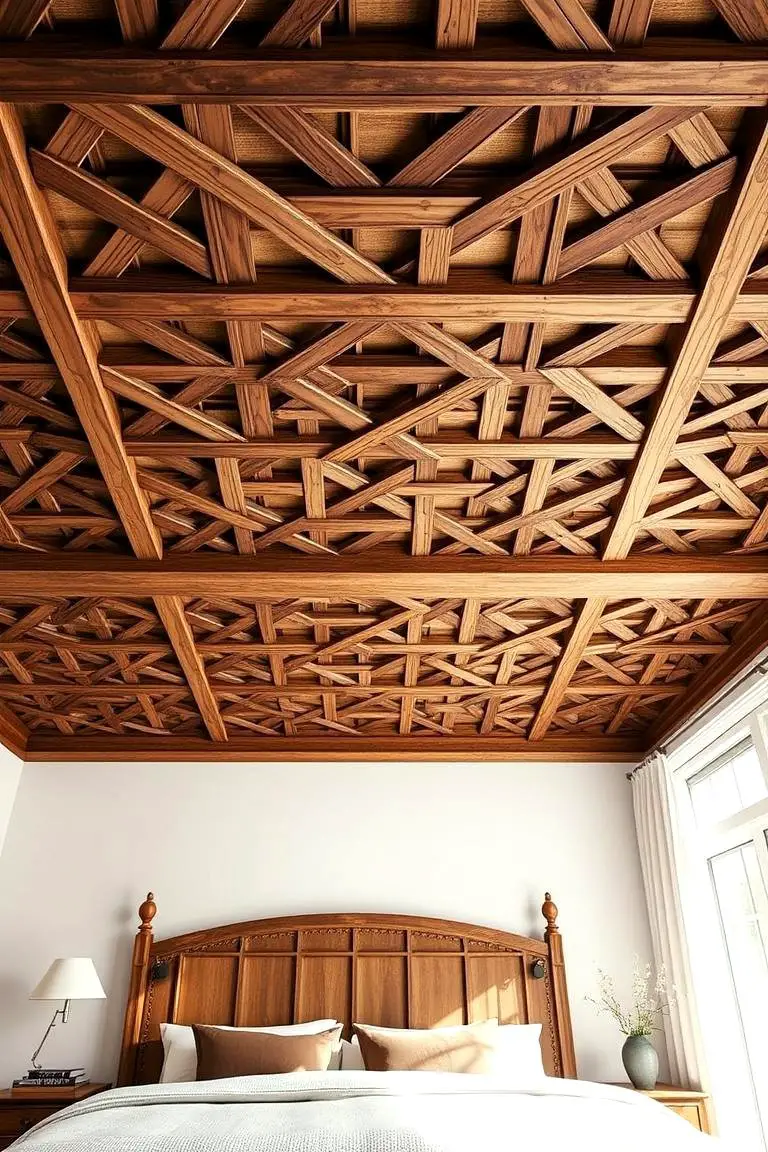 Handcrafted Lattice Ceiling Design