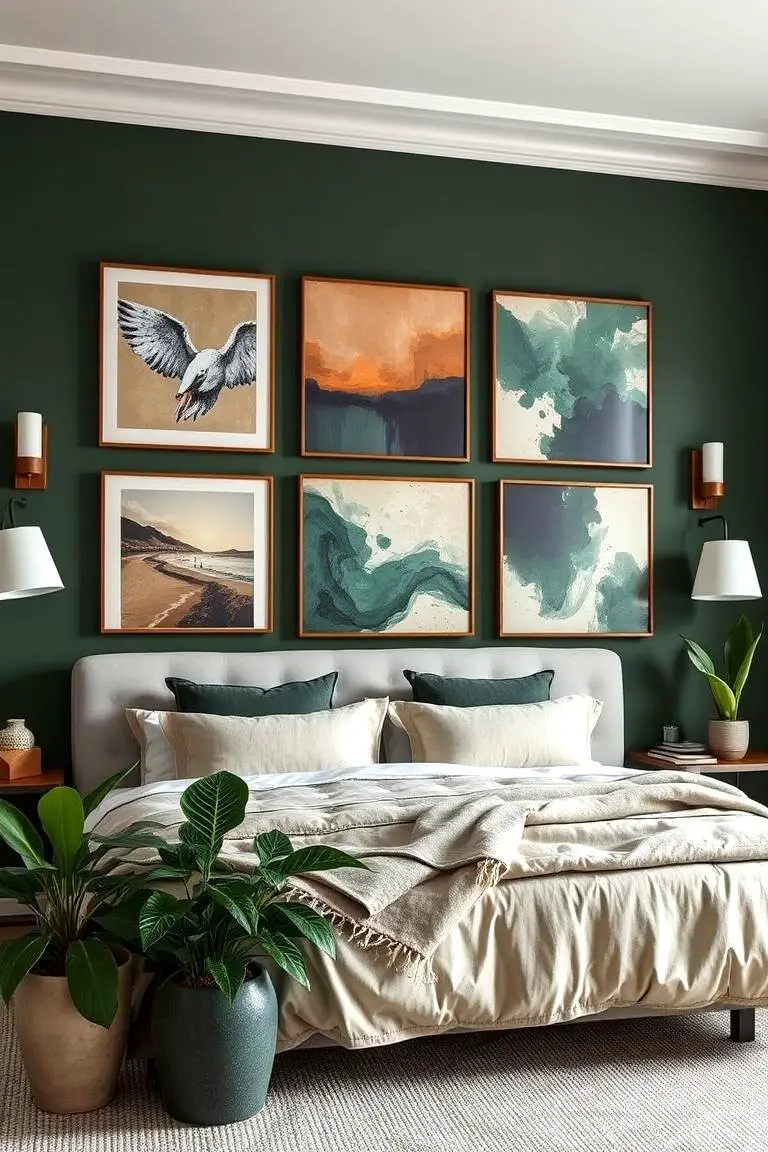 Artistic Dark Green Decor