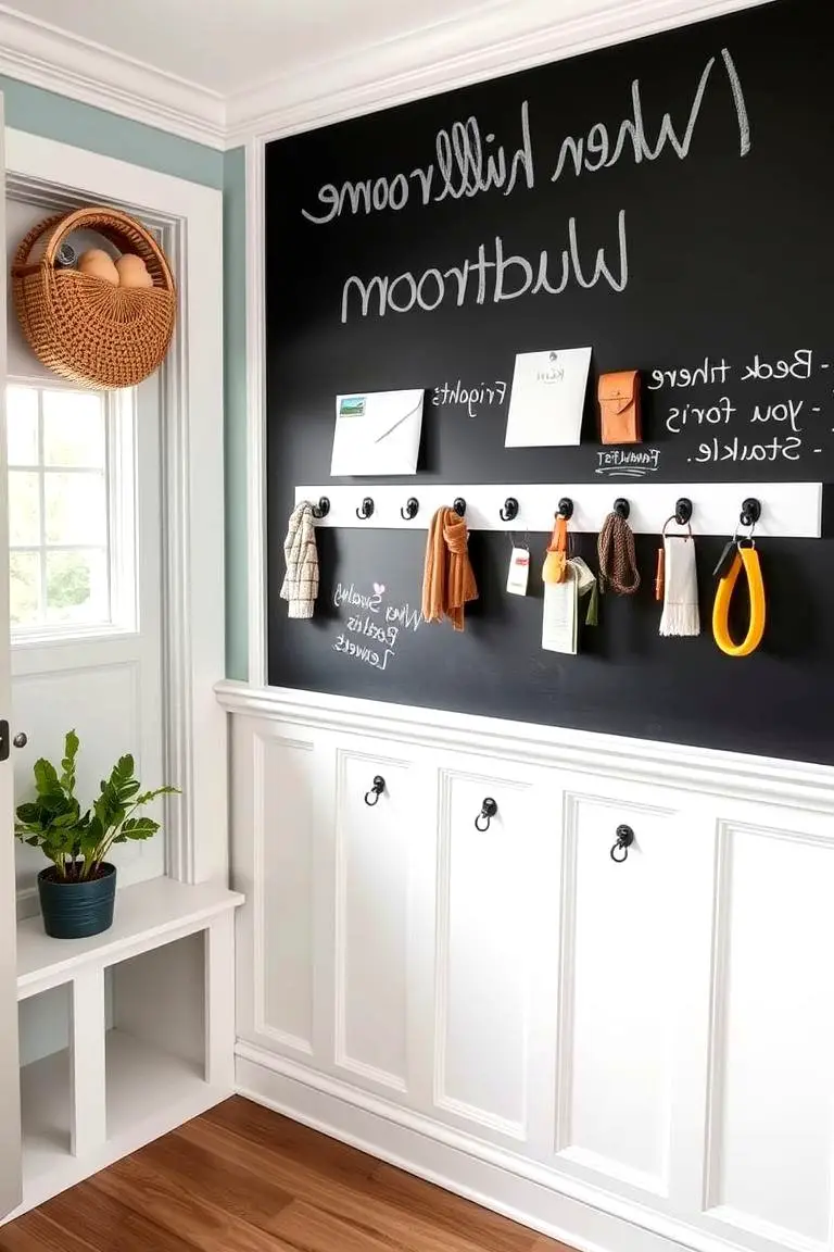 Chalkboard Wall Organizer