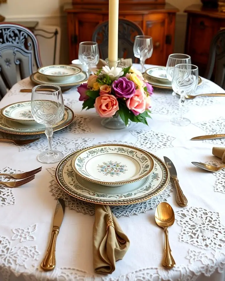 Vintage Place Settings for Authentic Dining