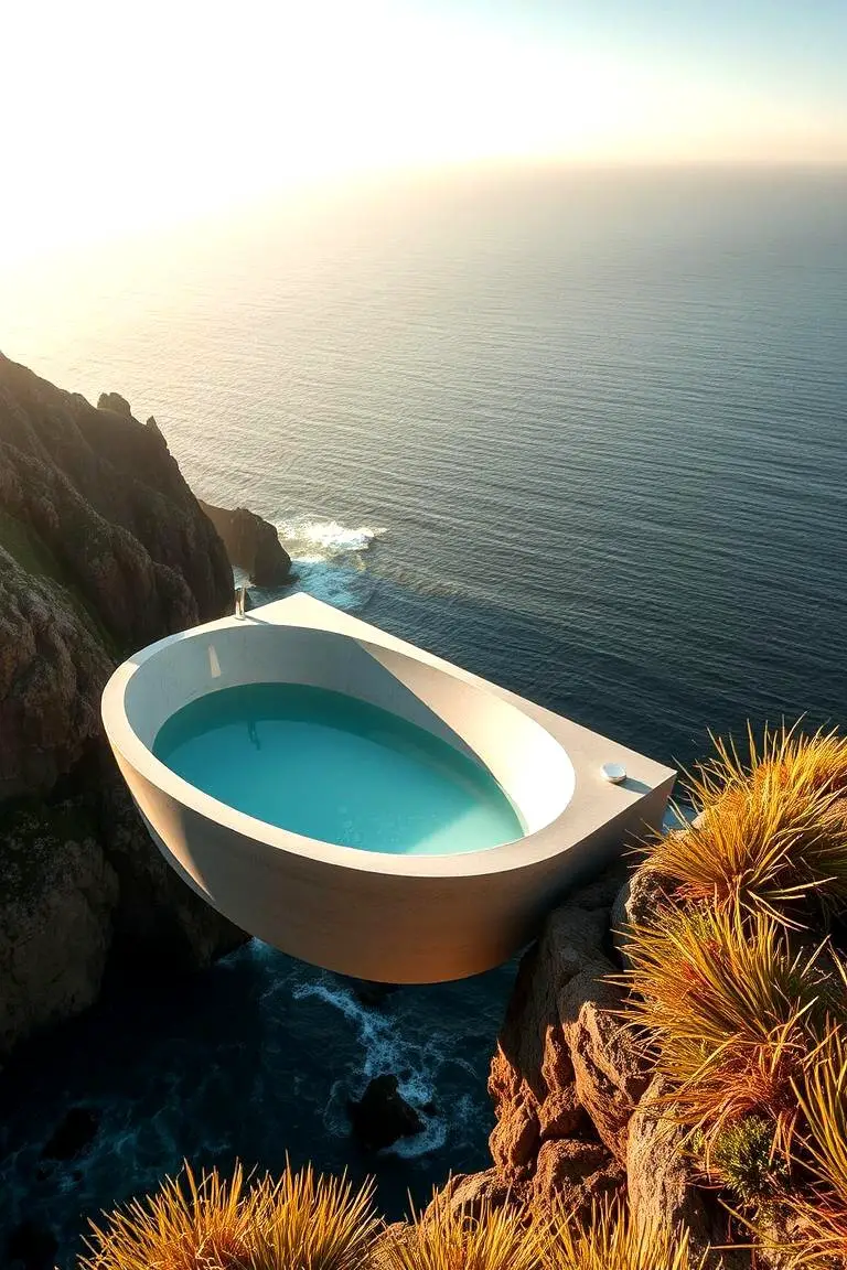 Scenic Cliffside Bath