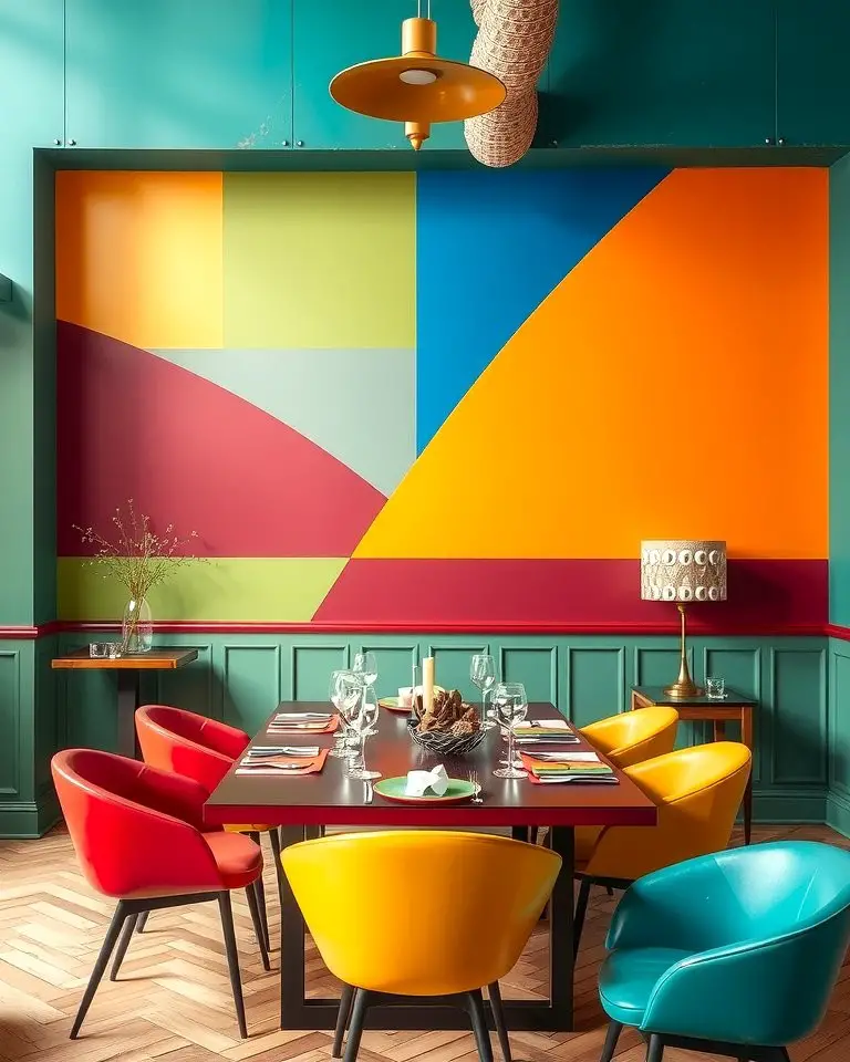 Bold Color-Blocked Panels