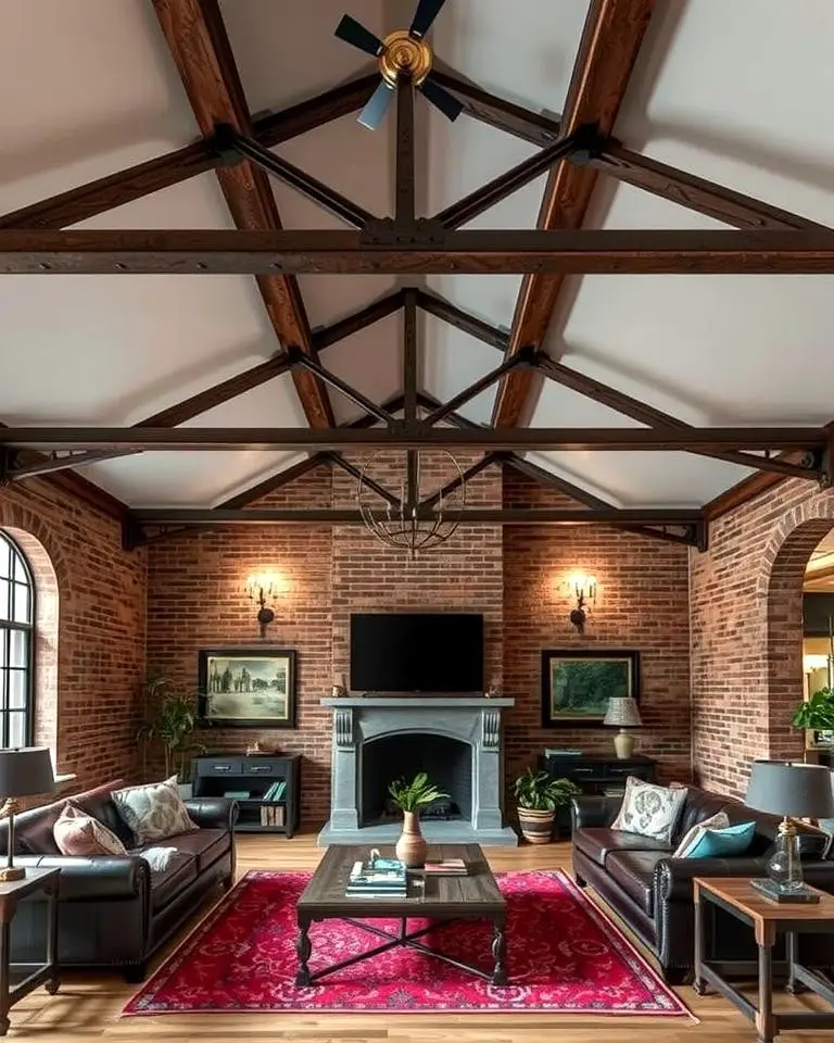 Exposed Metal Beams