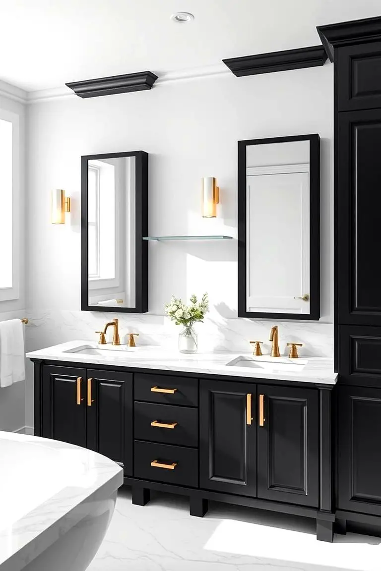 Bold Black Vanity Statement