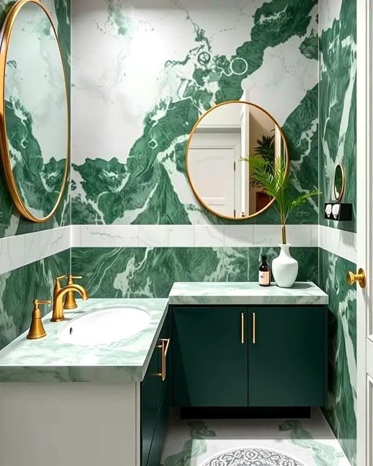 Green Marble Accents