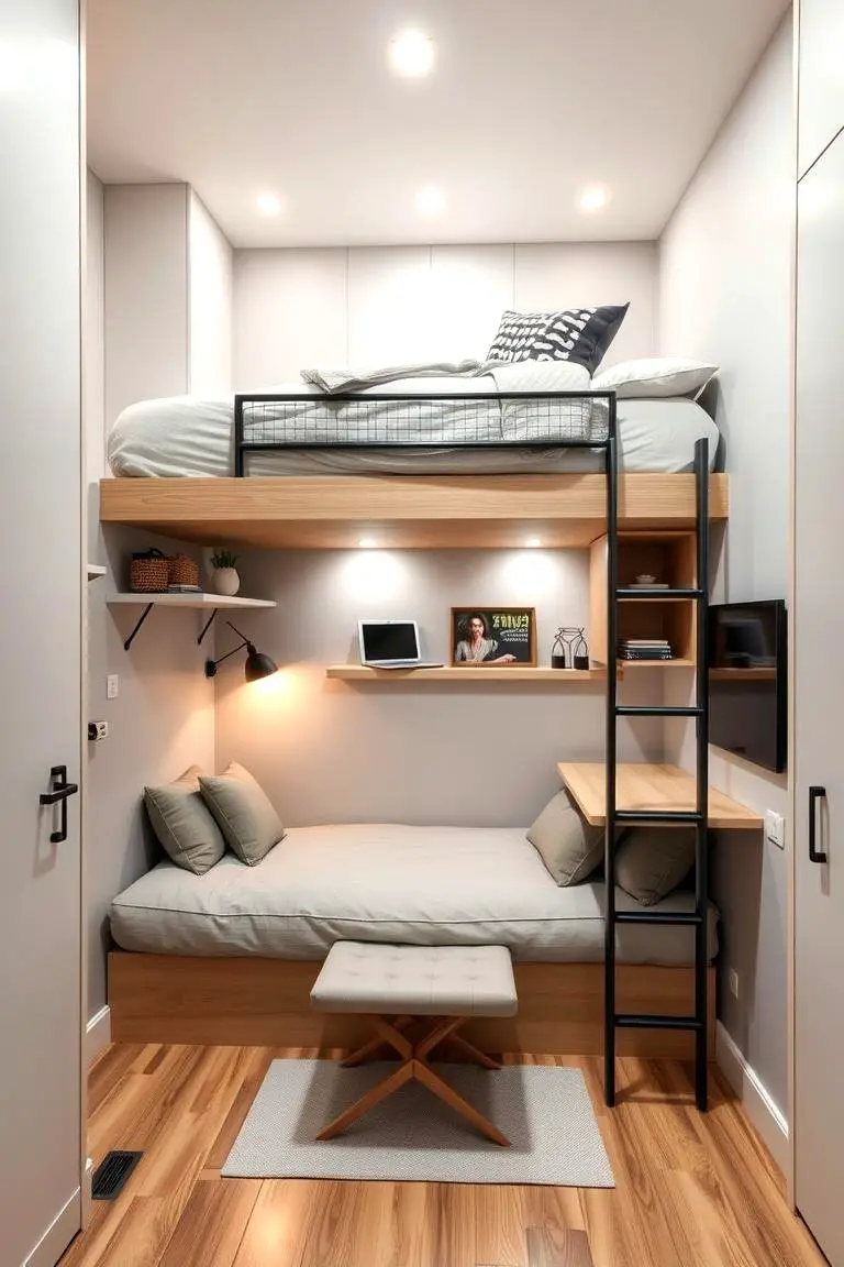 Multifunctional Compact Bedroom