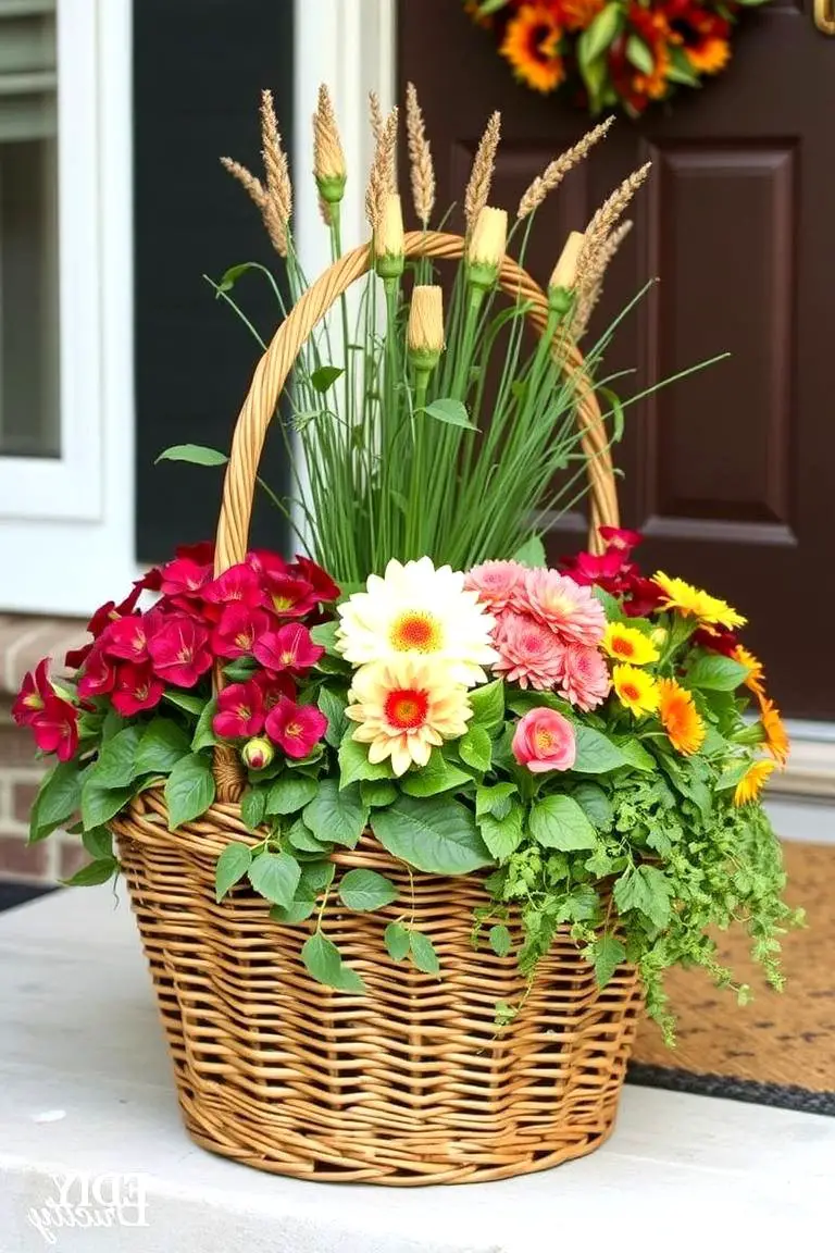 Wicker Basket Fall Charm
