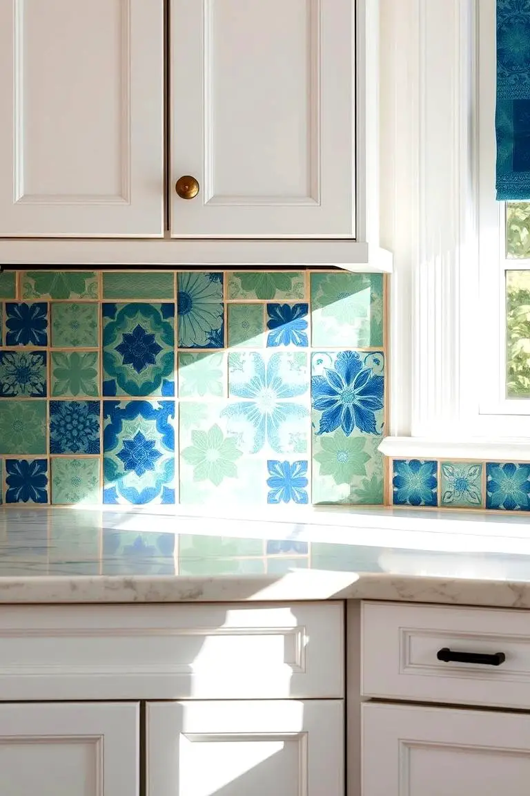 Colorful Backsplash Creativity