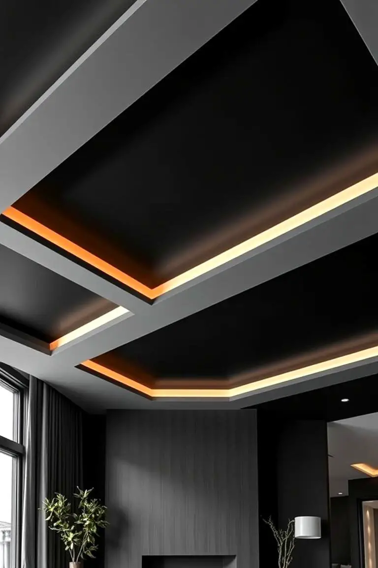 Contemporary Black Ceiling
