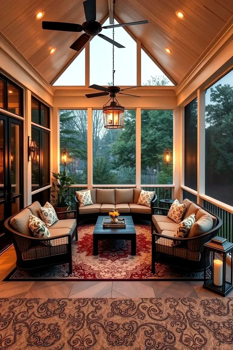 Elegant Outdoor Lounge