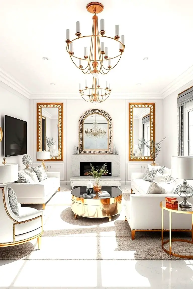 Gleaming Metallic Accents