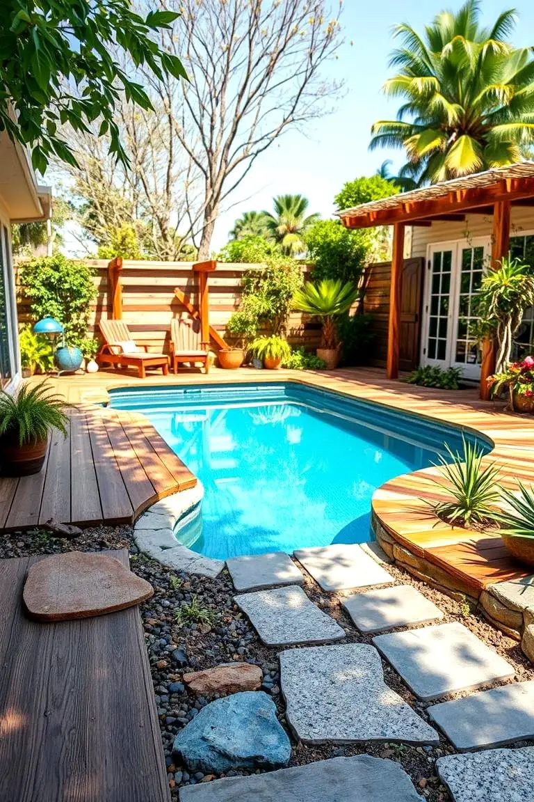 Recycled Materials for Pool Surround