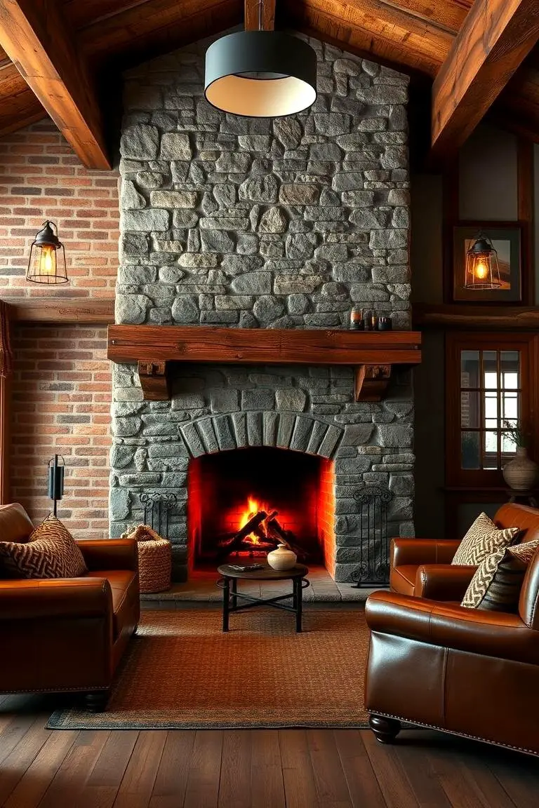 Rustic Wood-Burning Warmth