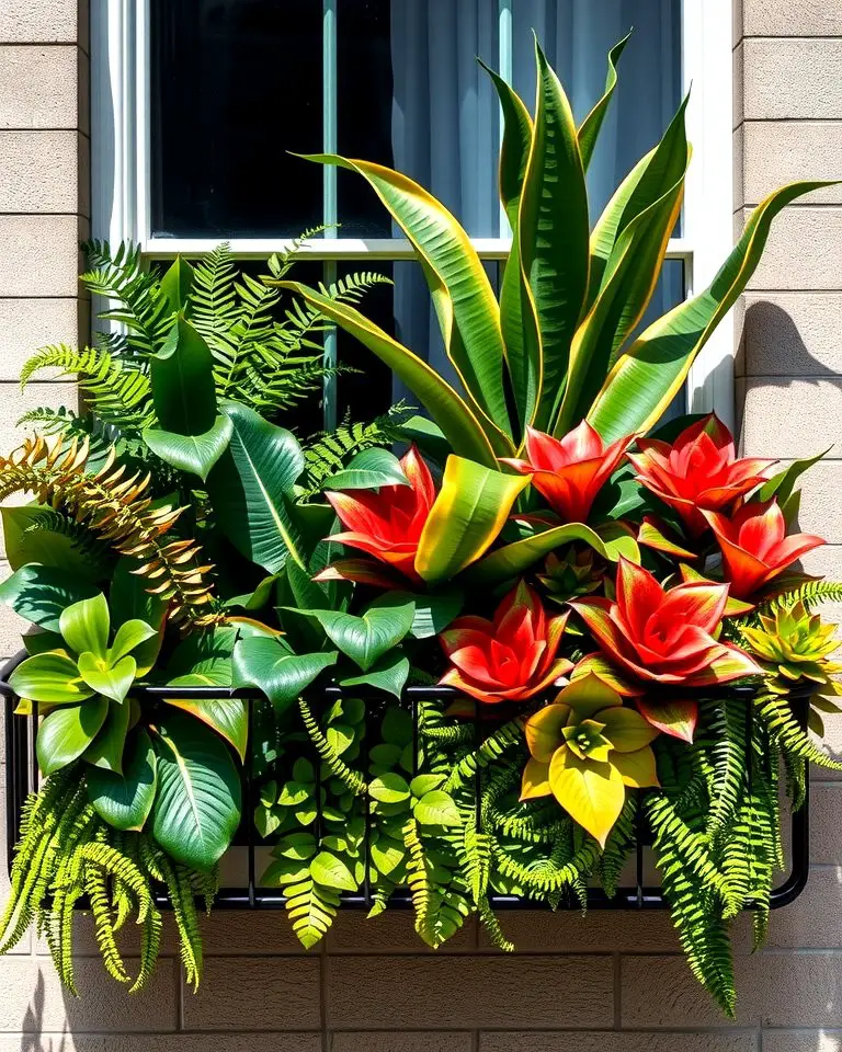 Tropical Plant Window Boxes