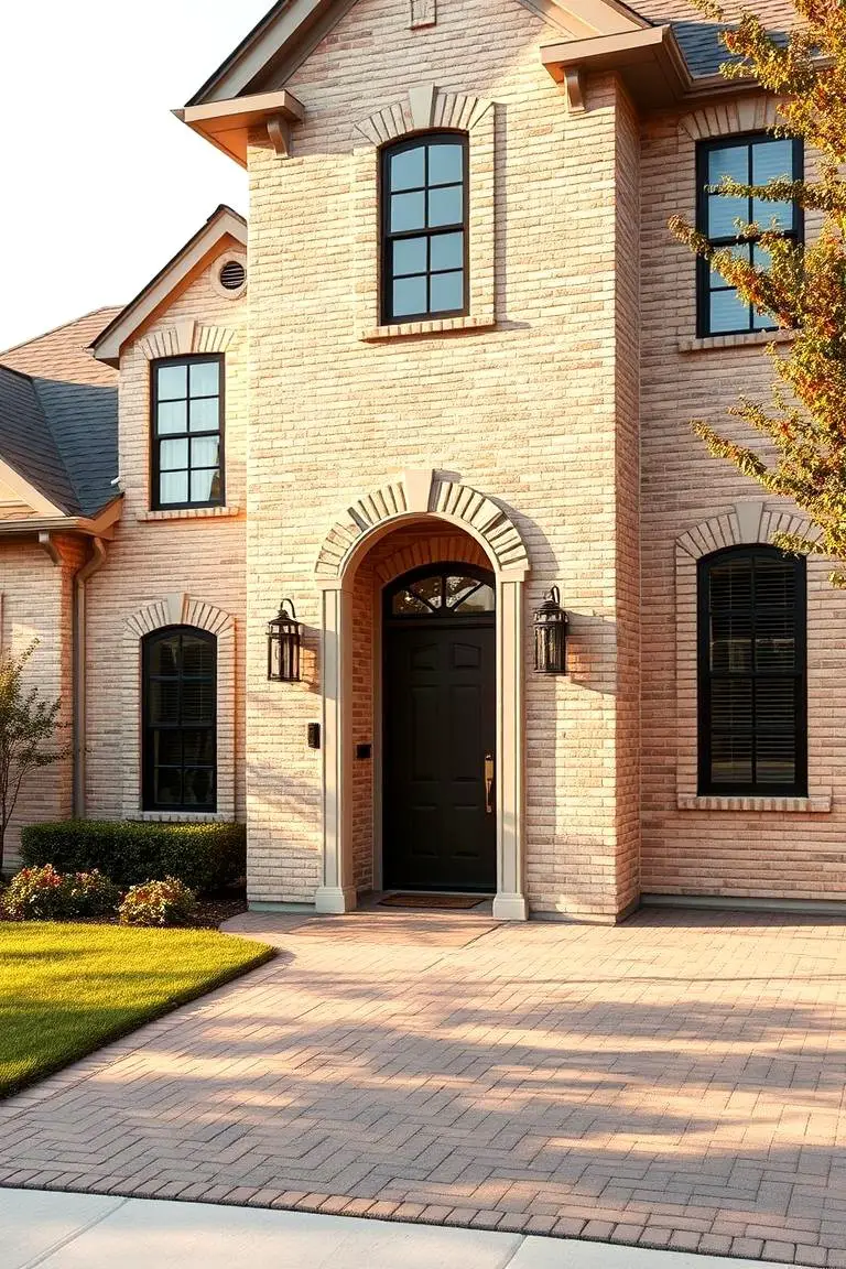 Timeless Beige Brick Facade