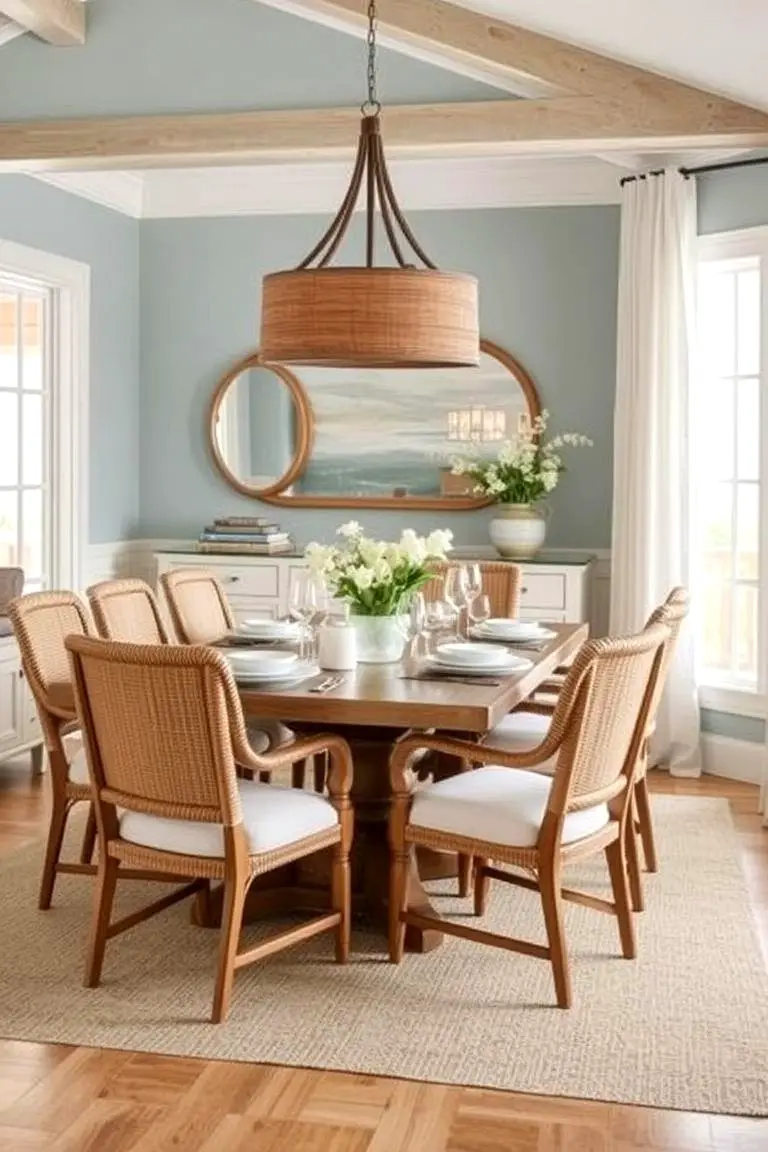 Coastal-Inspired Dining Room