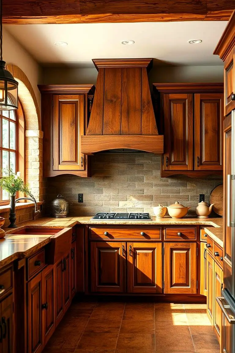 Rustic Wood Cabinets