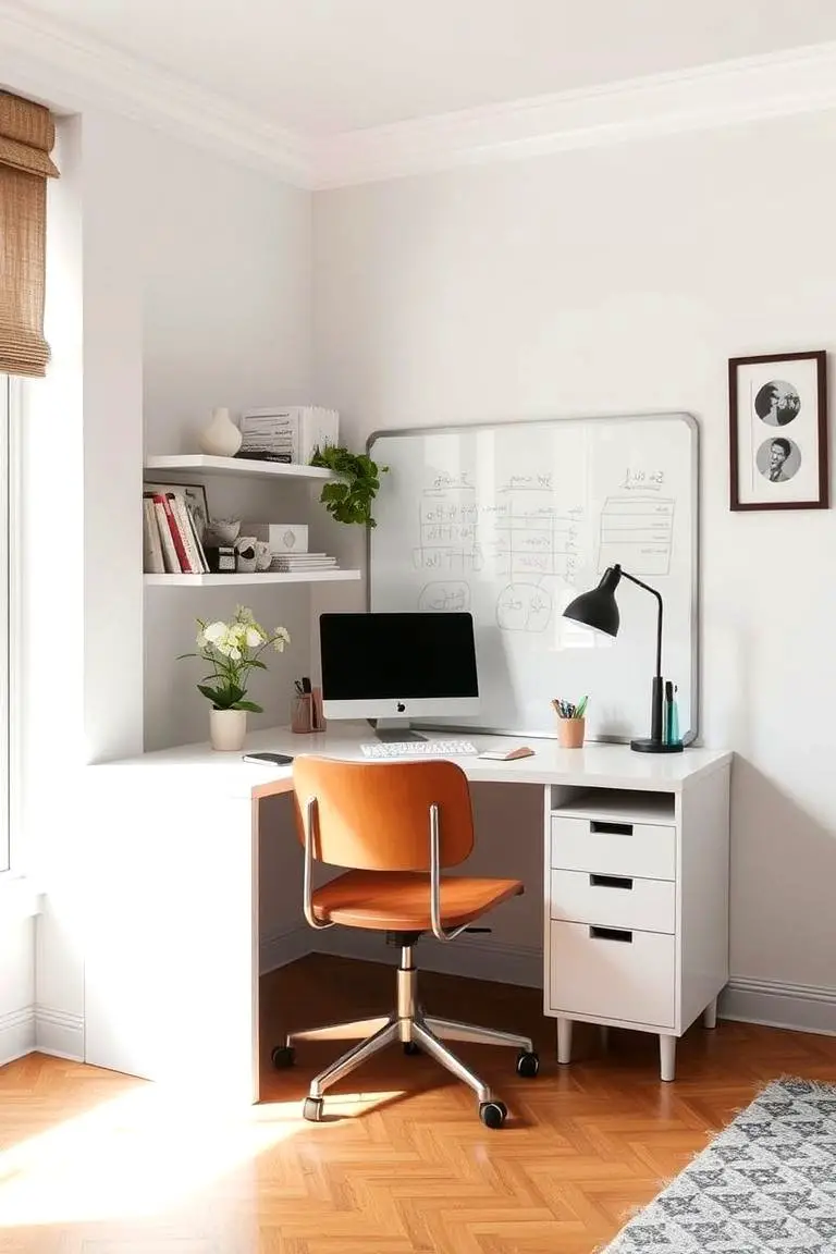 Chic Whiteboard Desk
