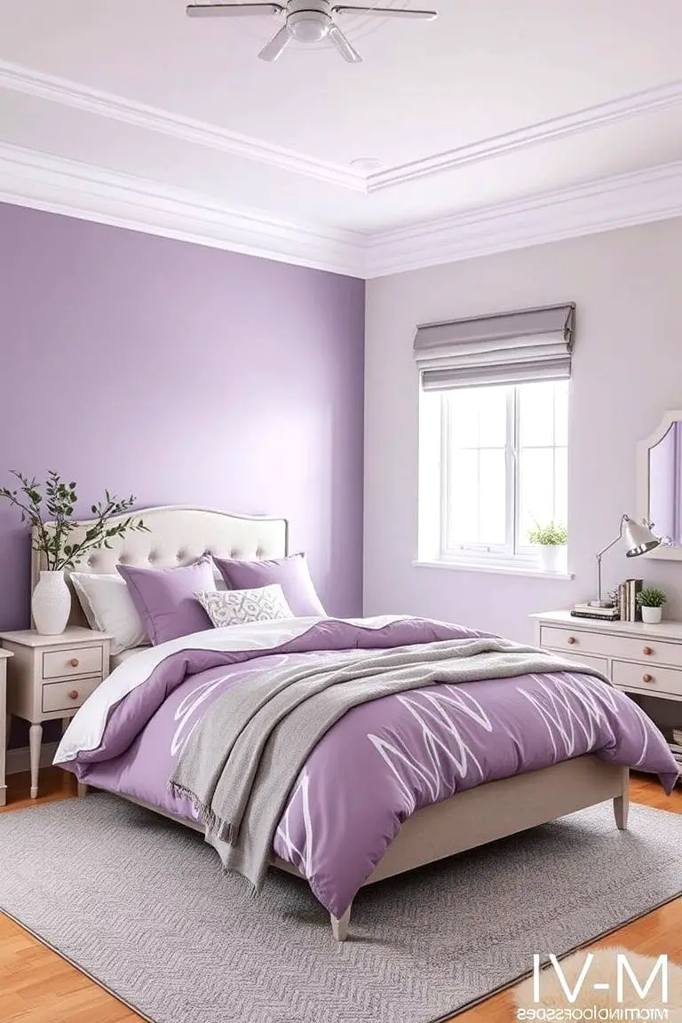 Purple and Gray Color Scheme