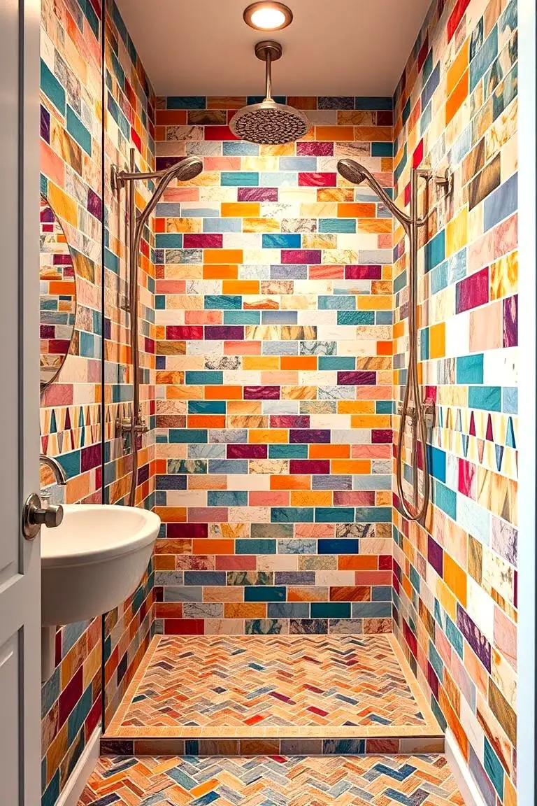 Artistic Statement Shower Design