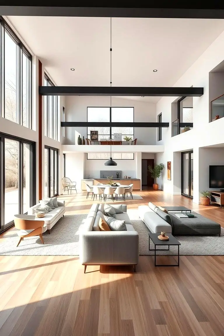Contemporary Open Concept Family Room