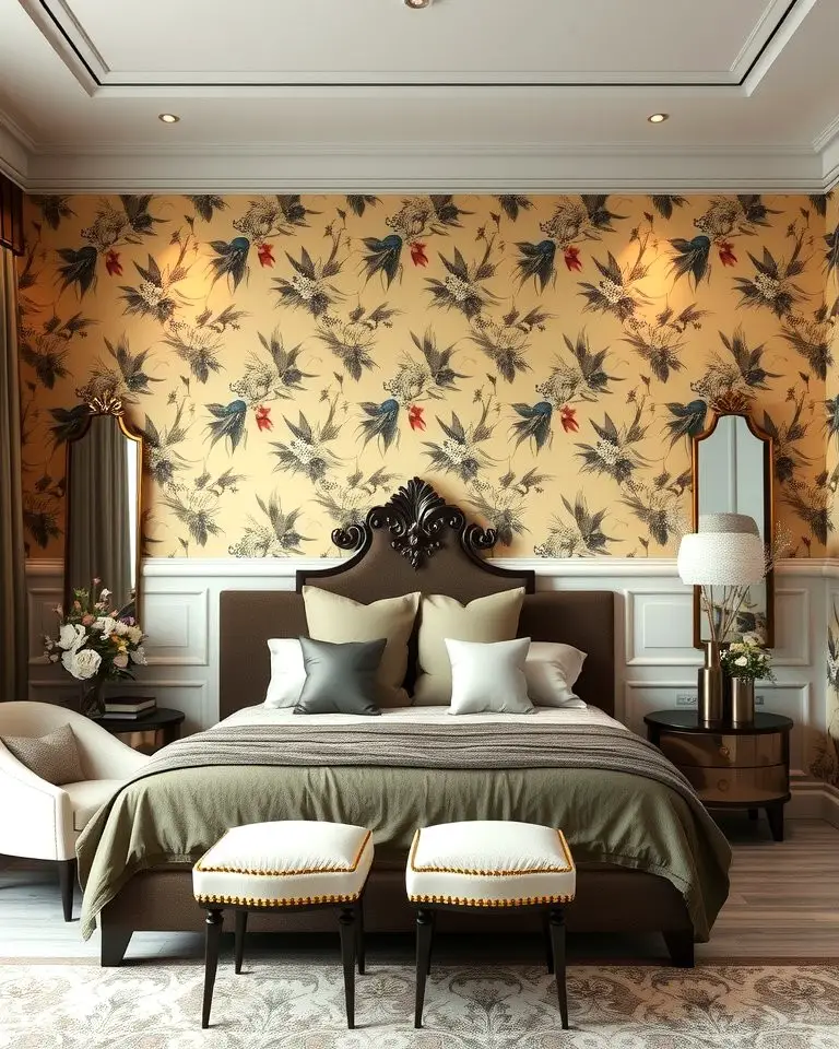 Elegant Chinoiserie Accent Wall