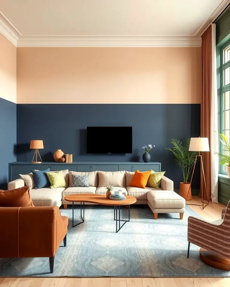 Dual-Tone Walls for Added Depth