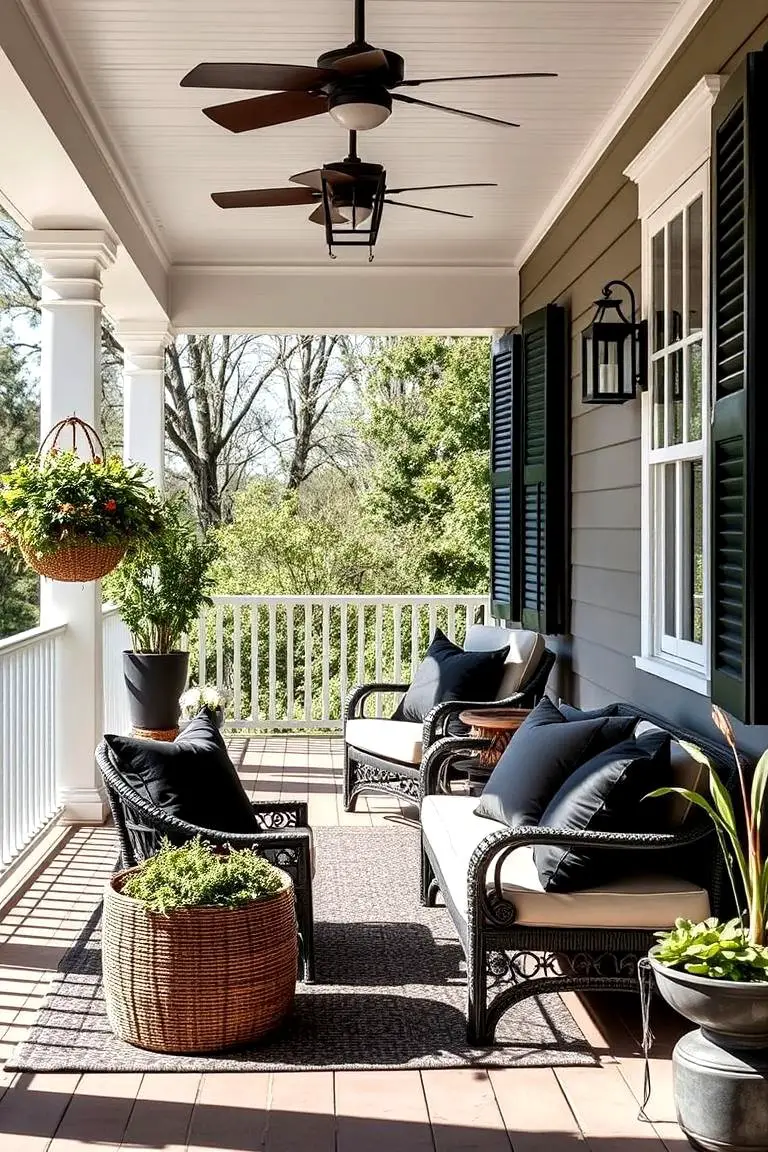 Cozy Black Outdoor Pillows