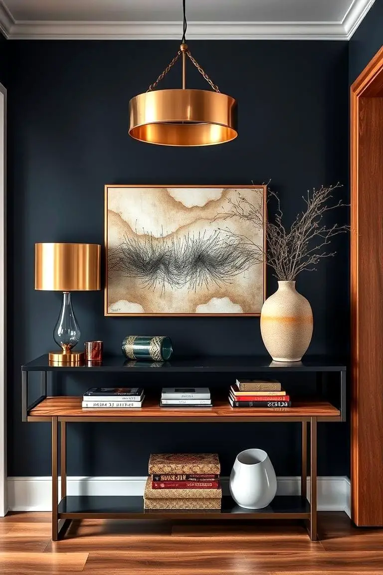 Bold Console Table Styling