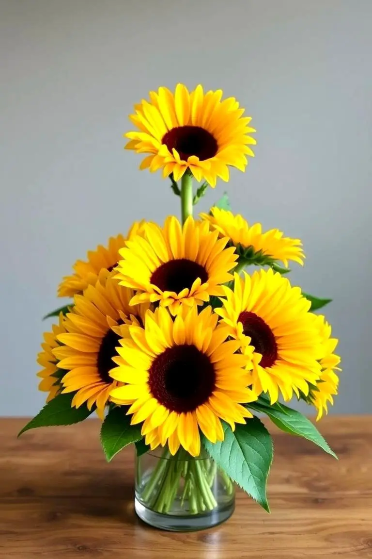 Fresh Sunflower Centerpiece