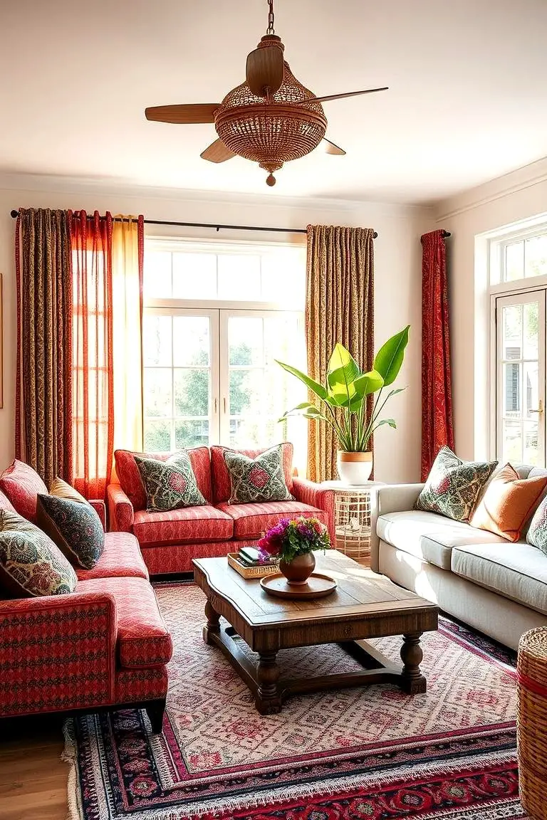 Vibrant Textile Accents