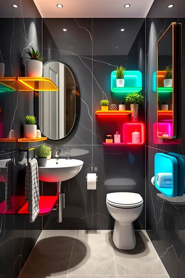 Colorful Resin Shelves