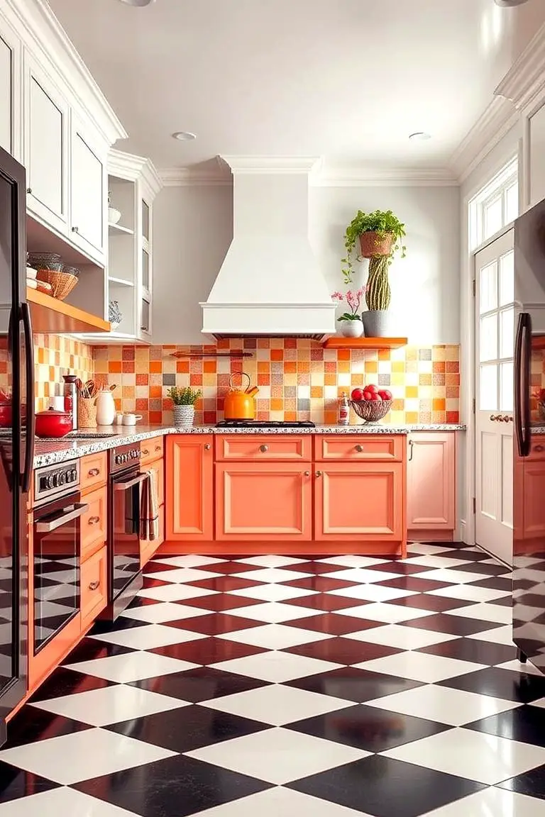 Vibrant Checkered Oasis
