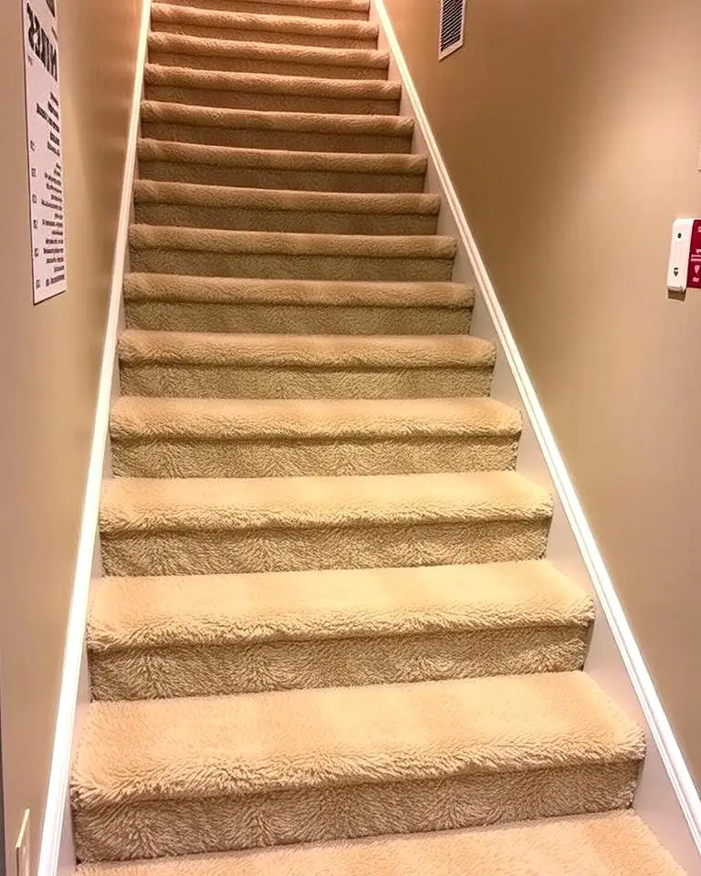 Carpeted Stairs for Comfort and Warmth