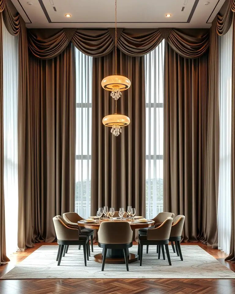 Floor-to-Ceiling Drapes for Drama