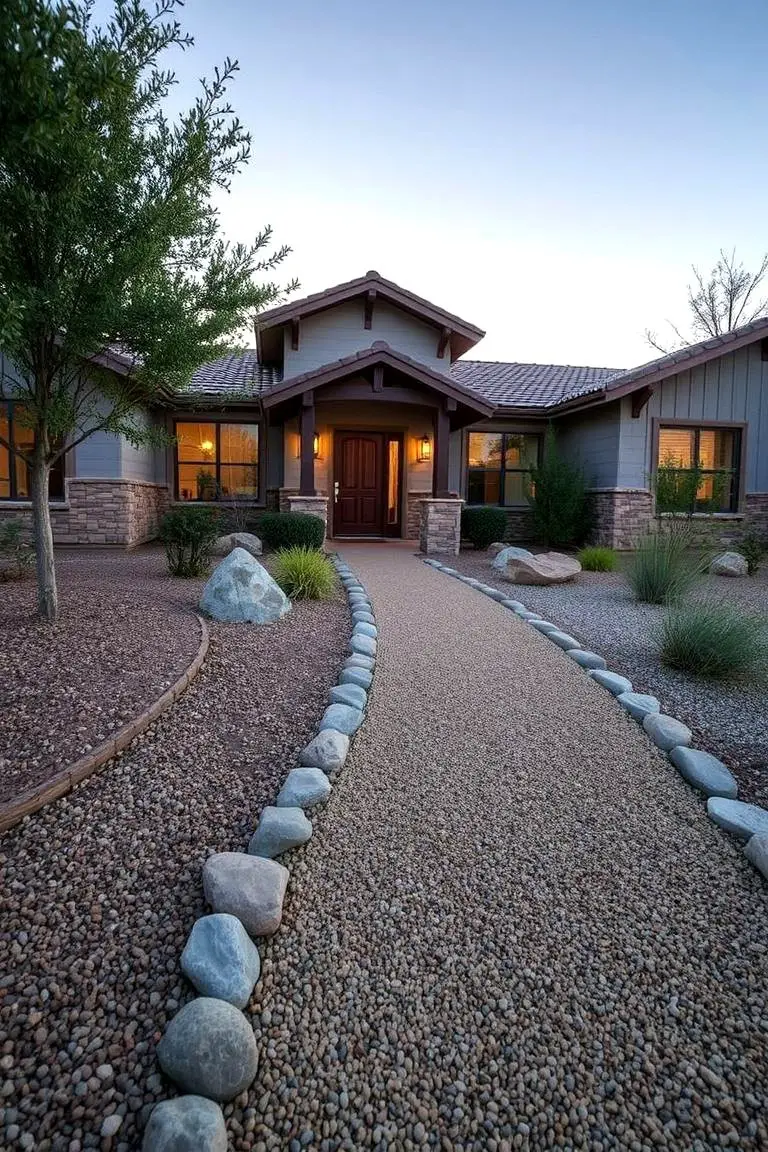 Custom Gravel Walkway