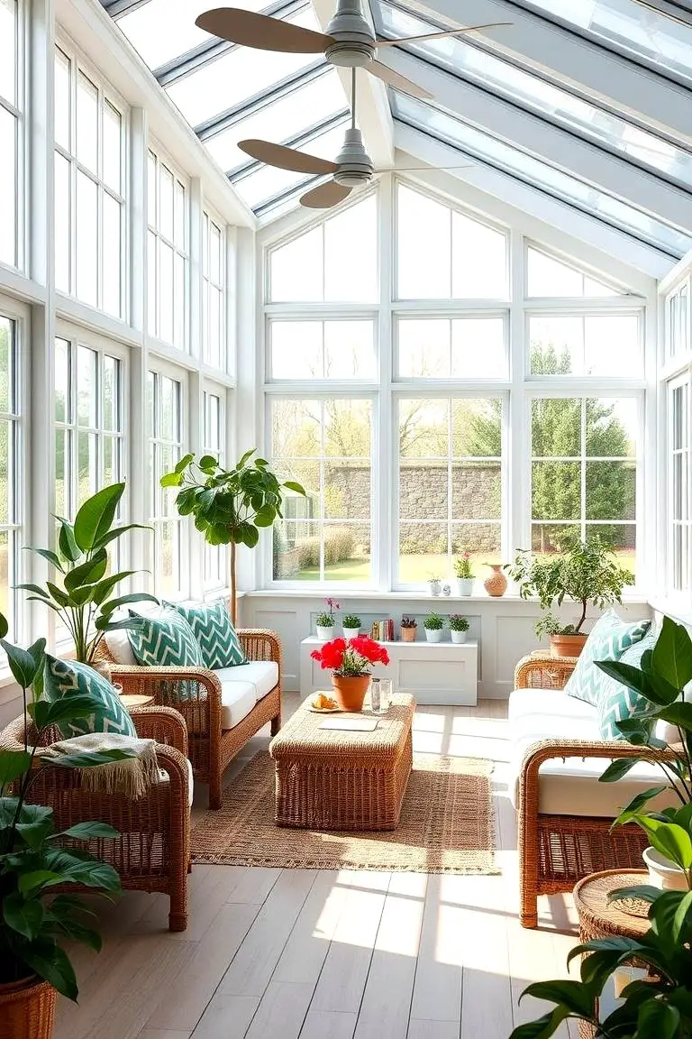 Airy Farmhouse Conservatory