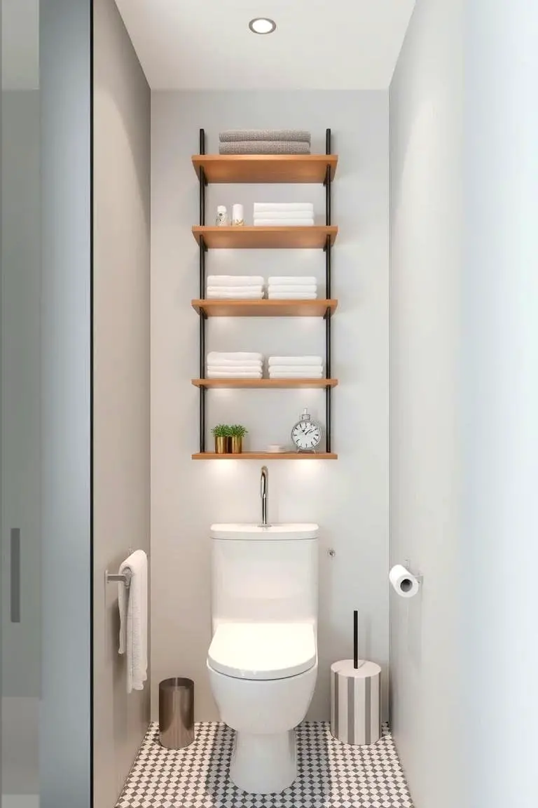 Slim Vertical Shelves