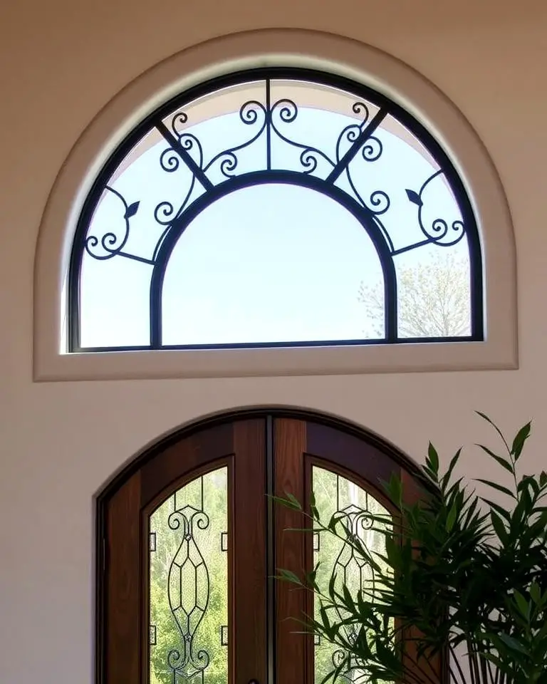 Half-Moon Transom Windows for Additional Light