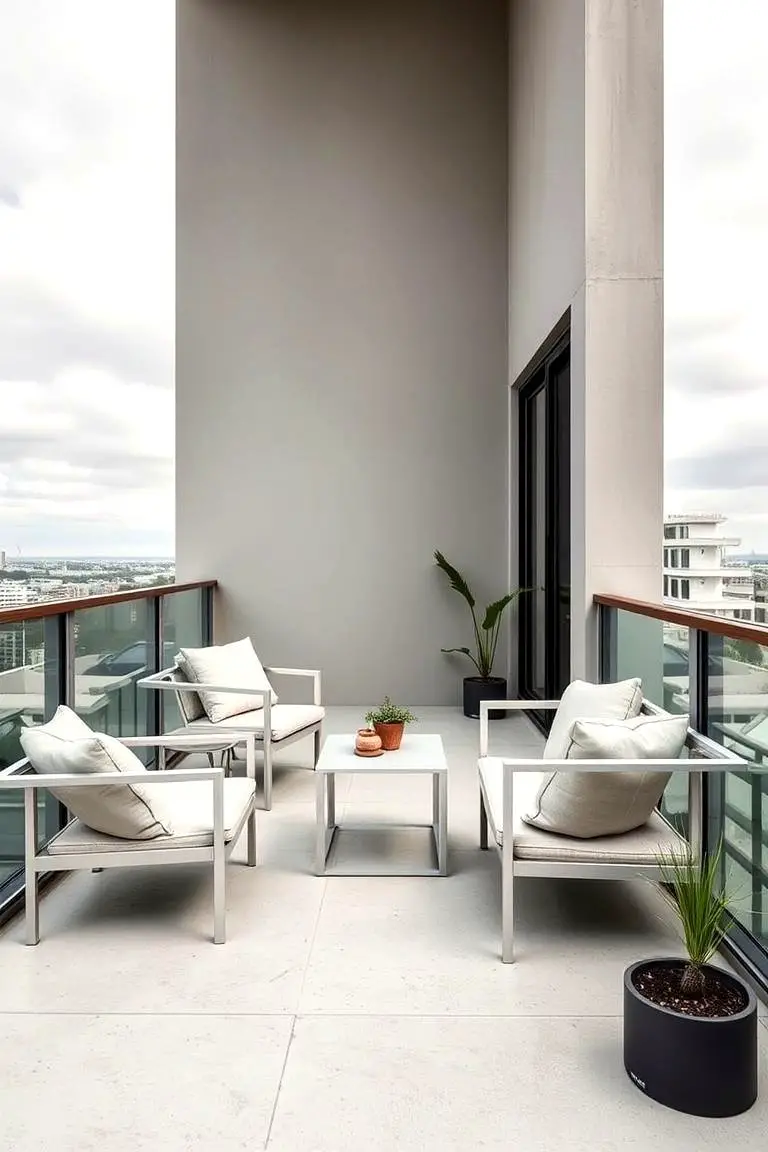 Modern Minimalist Balcony