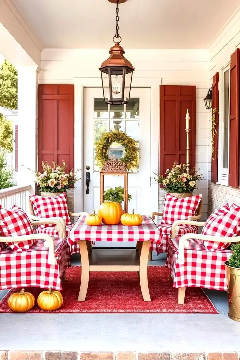 Gingham Patterned Decor