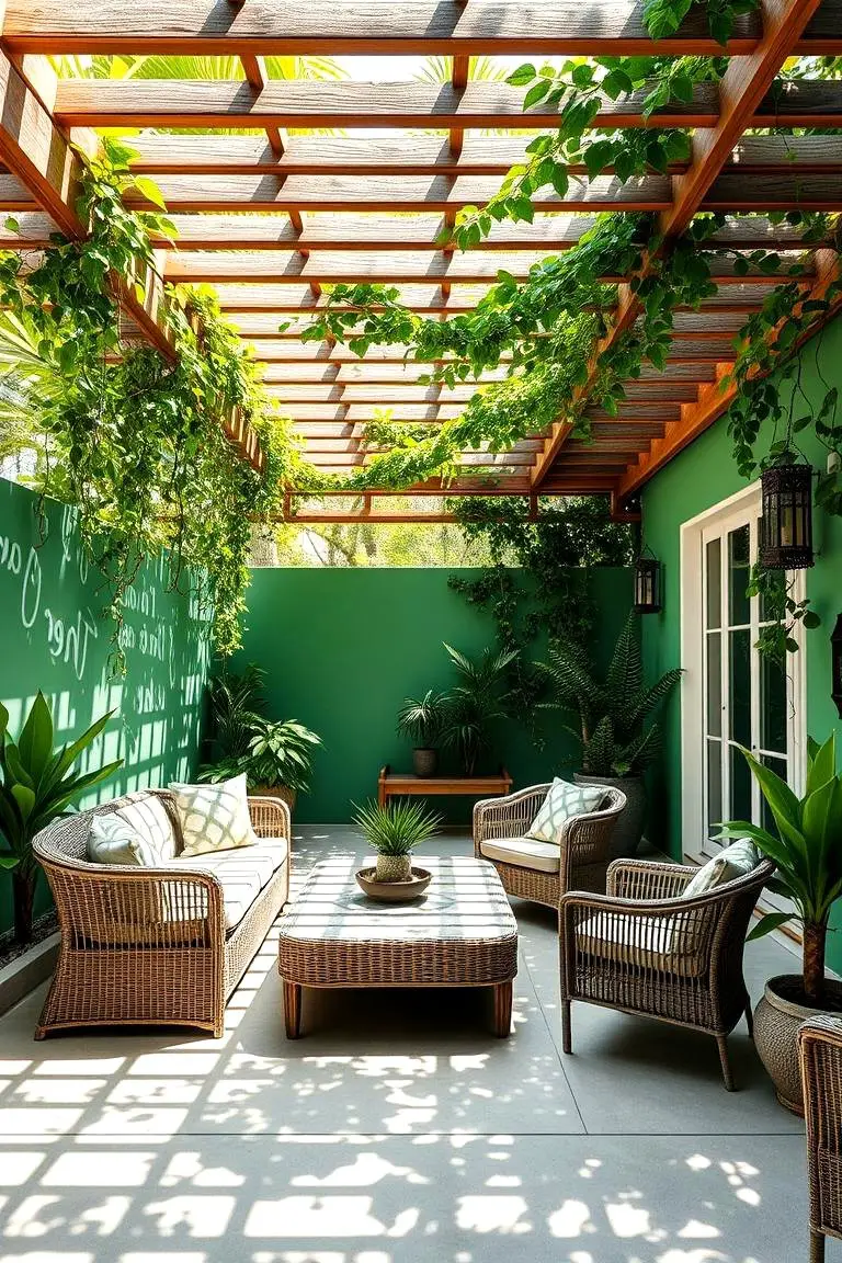 Outdoor Patio Green Retreat