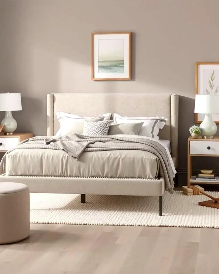 Taupe Bed Frame