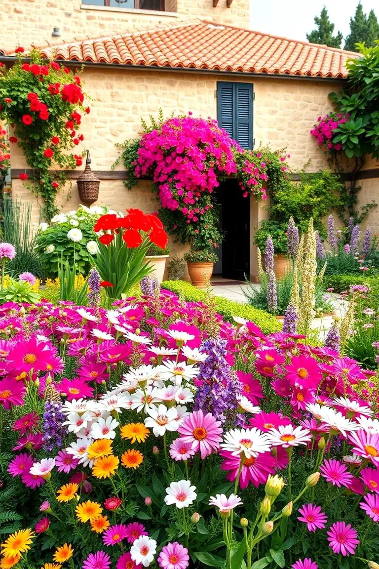 Mediterranean Fragrant Flower Bed