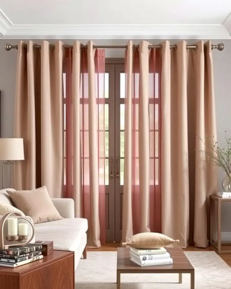 Taupe Curtains for a Soft Touch